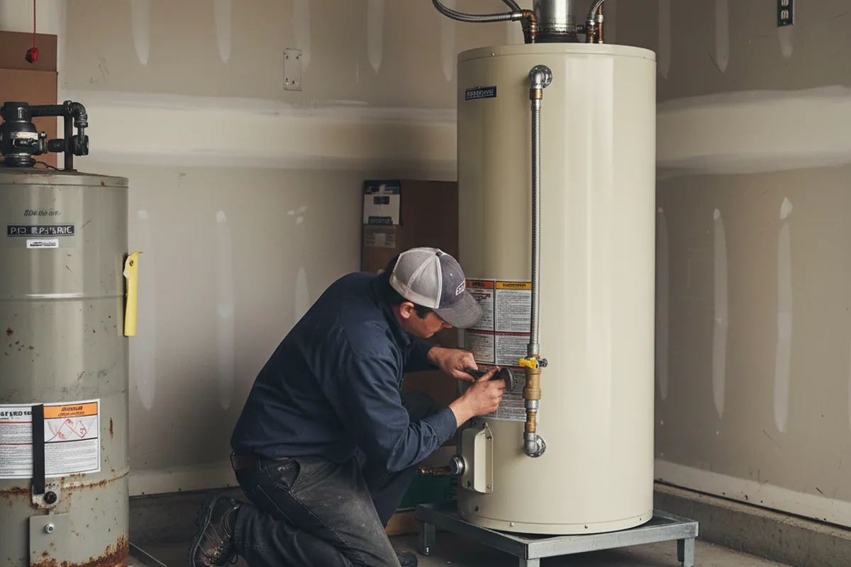 Water heater and shutoff valve replacement in Fenton